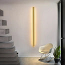 Modern black rectangular led wall lamp living room sconce