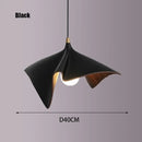 Modern black resin led pendant chandelier for living room