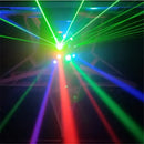 Modern black rgbw laser football light party room moving head