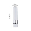Modern black ribbed automatic salt pepper grinder set kitchen mill