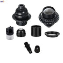 Modern black ribbed e27 socket bulb holder bedroom lamp base