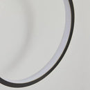 Modern black ring led wall lamp bedroom oval sconce light