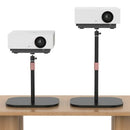 Modern black & rose gold adjustable height monitor stand office accessory