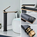 Modern black & rose gold basin faucet bathroom sink mixer tap