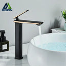 Modern black & rose gold basin faucet bathroom sink mixer tap