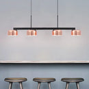 Modern black rose gold diner island lamp dining room pendant light