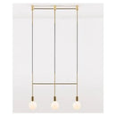 Modern black & rose gold minimalist pendant light dining room