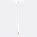 Modern black & rose gold minimalist pendant light dining room
