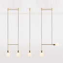 Modern black & rose gold minimalist pendant light dining room