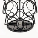Modern black rotatable dolce gusto capsule rack kitchen storage shelf