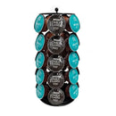 Modern black rotatable dolce gusto capsule rack kitchen storage shelf
