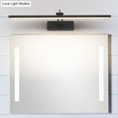 Modern black rotatable vanity wall sconce bathroom light