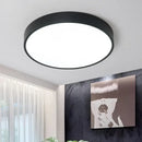Modern black round dimmable led ceiling light for bedroom