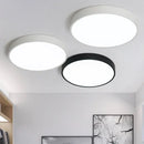 Modern black round dimmable led ceiling light for bedroom