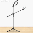 DecorBites™ Modern Black Round LED Vanity Lamp with Adjustable Arm - Metallic Finish & USB Charging - Fill Flush Lighting