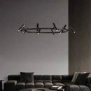 DecorBites™ Black Round Ring Ceiling Chandelier Pendant SpotLight for Living Dining Room