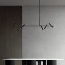 DecorBites™ Black Round Ring Ceiling Chandelier Pendant SpotLight for Living Dining Room