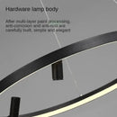 Modern black round spotlight pendant light dining room