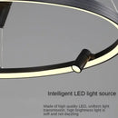 Modern black round spotlight pendant light dining room