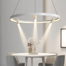 Modern black round spotlight pendant light dining room