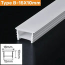 Modern black silicone tube flexible led channel outdoor light