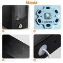 Modern black & silver aluminum wall lamp outdoor led light