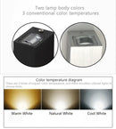 Modern black & silver aluminum wall lamp outdoor led light