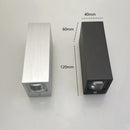 Modern black & silver aluminum wall lamp outdoor led light