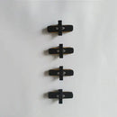 Modern black & silver ceiling track rail connector set kitchen light