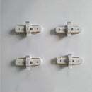 Modern black & silver ceiling track rail connector set kitchen light