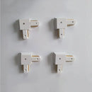 Modern black & silver ceiling track rail connector set kitchen light