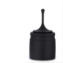 Modern black & silver coffee dosing ring tamper bowl kitchen tool