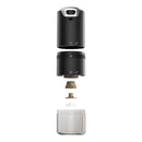 Modern black & silver electric coffee tamper barista grinder kitchen