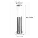 DecorBites™ Black Silver Landscape Bollard Path Light for Garden Decoration