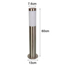 DecorBites™ Black Silver Landscape Bollard Path Light for Garden Decoration