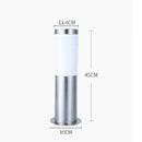 DecorBites™ Black Silver Landscape Bollard Path Light for Garden Decoration