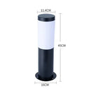 DecorBites™ Black Silver Landscape Bollard Path Light for Garden Decoration