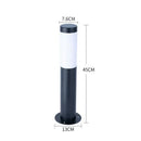 DecorBites™ Black Silver Landscape Bollard Path Light for Garden Decoration