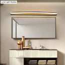 Modern black & silver led vanity light – bathroom warm white lamp