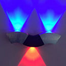 Modern black & silver led wall sconce living room fixture width 10in