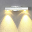 Modern black & silver light fixture living room warm white lighting