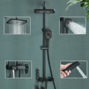 Modern black smart digital rainfall shower system bathroom set