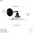 DecorBites™ Glass Ball Wall Light Switch Hallway Bathroom Mirror Stair Black Wall Sconce
