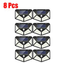 Modern black solar powered outdoor wall lamp garden motion sensor