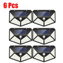 Modern black solar powered outdoor wall lamp garden motion sensor