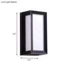Modern black sound activated led wall sconce bedroom light