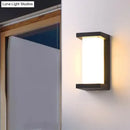 Modern black sound activated led wall sconce bedroom light