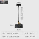 Modern black speckled cement pendant lamp kitchen brass accent