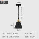 Modern black speckled cement pendant lamp kitchen brass accent