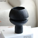Modern black spherical resin sculpture living room abstract art ornament